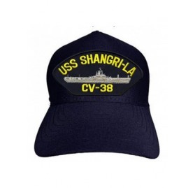 Baseball Caps USS Shangri-La CV-38 Baseball Cap. Navy Blue. Made in USA - CY182IAQE5H $13.92