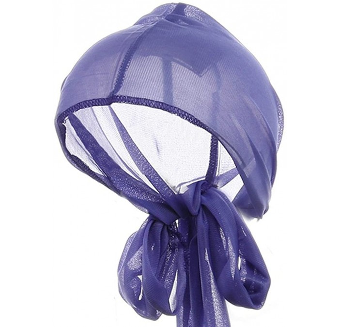 Headbands Large Satin Wrap - Purple - C6120ZR0JO1 $22.09