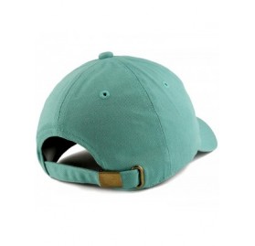 Baseball Caps WTF America Embroidered Low Profile Soft Cotton Dad Hat Cap - Mint - CX18D53H8UA $15.52