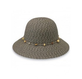 Sun Hats Women's Naomi Sun Hat - UPF 50+- Packable- Modern Style- Designed in Australia - Charcoal - CC12B75S04L $42.88