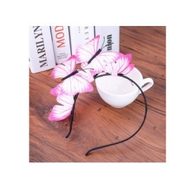 Headbands Butterfly Headband Printed Costume - Pink-1 - CV18QN2OQ0C $8.54