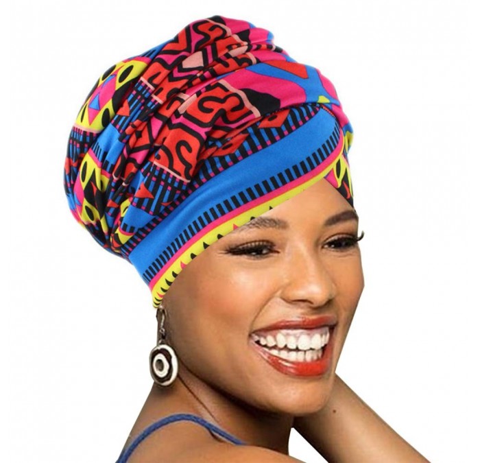 Headbands Easy Wearing African Head Wrap-Long Scarf Turban Shawl Hair Bohemian Headwrap - 001-Colour07 - C918OX7LYRK $14.29