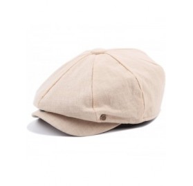 Newsboy Caps Men's Women's Cotton Plaid Newsboy Ivy Cabbie Gatsby Beret Adjustable Hat Cap - Mise - CA183CMQSCA $22.10
