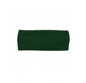 Headbands 3 inch wide headband for fashion spa sports use- DARK GREEN (1 Piece) - DARK GREEN - CO11HI1F5FV $11.74