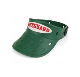 Visors Durable Adjustable Floatable Summer Visor Hat with Lifeguard Snap Charm - Hunter - CA17YXZT3R6 $22.36