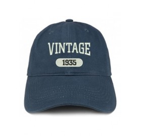Baseball Caps Vintage 1935 Embroidered 85th Birthday Relaxed Fitting Cotton Cap - Navy - C6180ZL8OOS $13.76