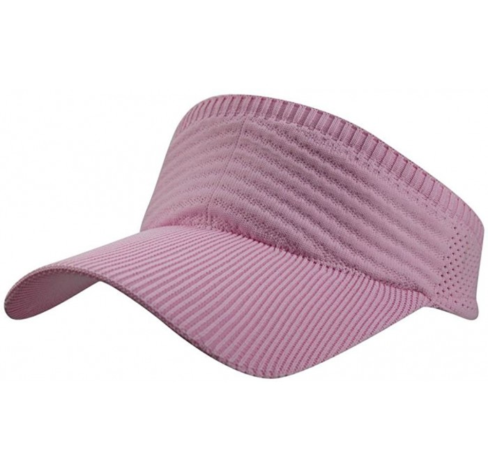 Baseball Caps Womens Summer Quick-Dry Mesh Empty Top Golf Stretchy Sun Baseball Visor Hat Cap - Pink - CO18H37ELK6 $15.98