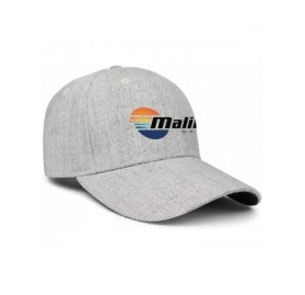 Baseball Caps Fashion Cap Adjustable Malibu-Boats-Logo-Screen- Pattern Baseball Hat - Grey-24 - C418RE2UUUR $20.09