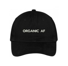 Baseball Caps Organic AF Embroidered Cap Premium Cotton Dad Hat - Black - CW182SUHDQ8 $20.46