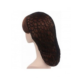 Skullies & Beanies Women Soft Rayon Snood Hat Hair Net Crocheted Hair Net Cap Mix Colors Dropshipping - Fw-12-beige - CM18S23...