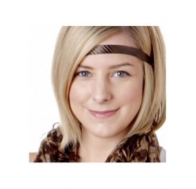 Headbands Cute Fashion Adjustable No Slip Hairband Headbands for Women Girls & Teens (Essential Black/Brown/Gold 5pk) - C9185...