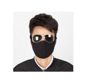 Balaclavas Winter Face Mask Men Women Fleece Windproof Half Face Mask for Outdoor Sport - Blue - CN18KGYUQT8 $8.78