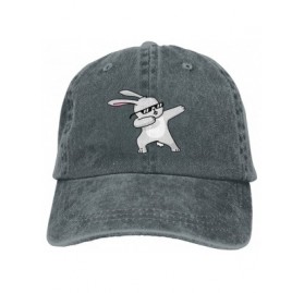 Baseball Caps Cowboy Hat Cap For Men Women Dabbing Easter Bunny - Asphalt - CI18CEISSYS $11.93