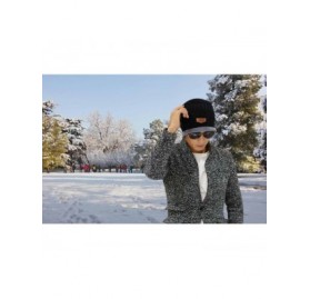 Skullies & Beanies Slouchy Beanie Winter Hats for Men Windproof Scarf Warm Snow Knit Skull Cap - Black - CW12NURUMB8 $20.13