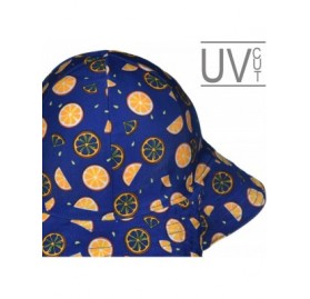 Sun Hats Baby Girls UV Sun Cap UPF 50+ Sun Protection Bucket Hat 3-6Y - Orange14 - C218A8EKQ6K $27.25