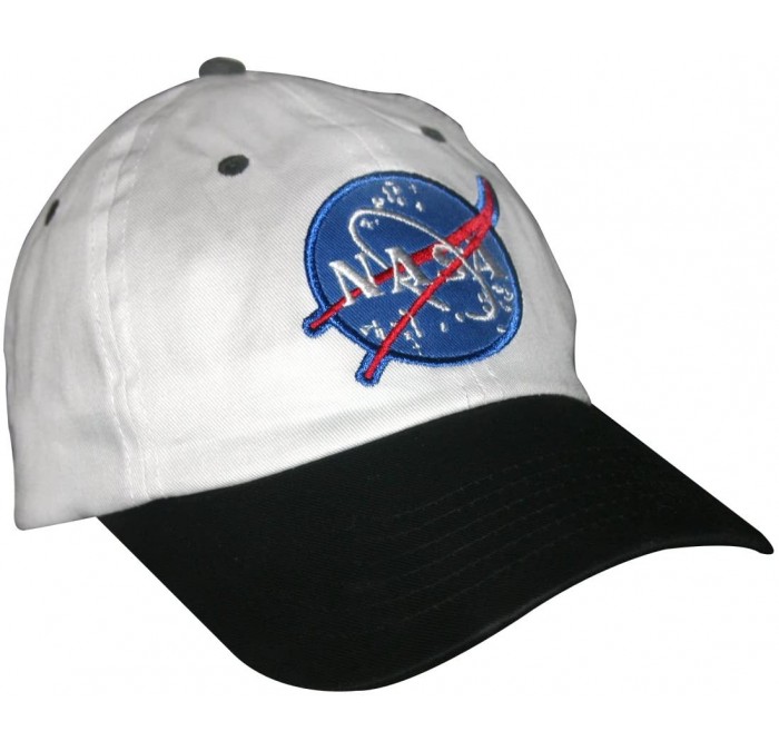 Baseball Caps Jr. NASA Astronaut Cap- Adjustable Youth Size- White/Black - CY1131C597P $25.89