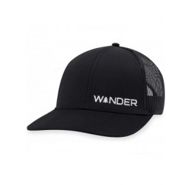 Baseball Caps Wander Hat - Mountain Trucker Hat Baseball Cap Snapback Golf Fish Hat Camp Hat - Black - C6195KKHOIR $17.69