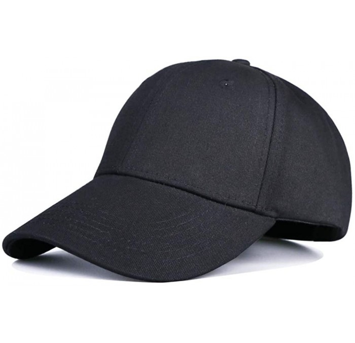 Baseball Caps Baseball Caps Classic Dad Hat Men Women Adjustable Size 35 Optional - 501 Black - CT18W7SMGHH $19.66