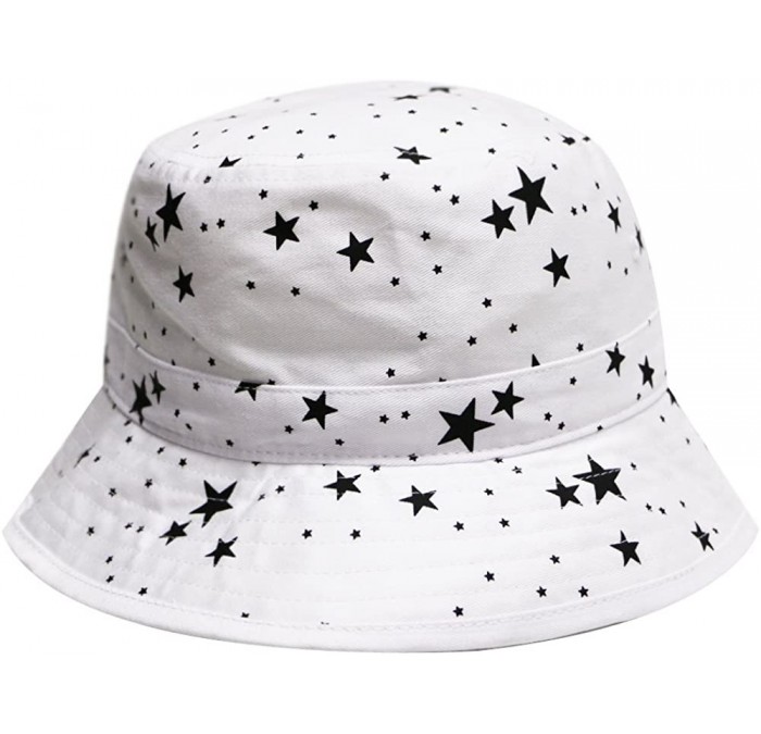 Bucket Hats Unisex Microfiber Patterned Bucket Hats - Multi Design - 1450 White - C212BJKPMKT $33.25