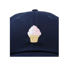 Baseball Caps Soft Serve Ice Cream Hat Cotton Baseball Cap - Navy Blue - CB18LKANH8C $11.06