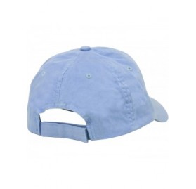 Baseball Caps Low Profile Dyed Cotton Twill Cap - Sky Blue - CU11GZA9IAH $8.86