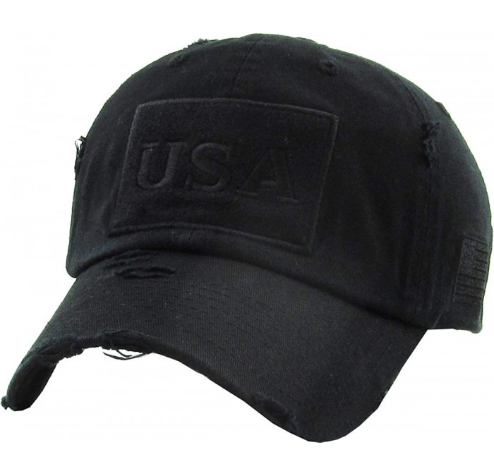 Baseball Caps Tactical Operator Collection with USA Flag Patch US Army Military Cap Fashion Trucker Twill Mesh - C41926UIKK9 ...