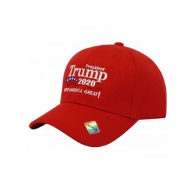 Baseball Caps Trump 2020 Keep America Great Campaign Embroidered US Hat Baseball Ball Cap Hook and Loop Back Closure - C618I5...