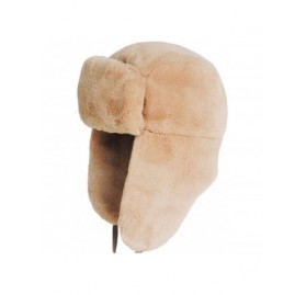 Skullies & Beanies Women Faux Fur Snow Trapper Hat with Ear Flap for Skiing Head - Brown - CT18K3DGICR $15.45