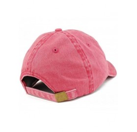 Baseball Caps Small Vintage 1989 Embroidered 31st Birthday Washed Pigment Dyed Cap - Red - C718C6S72XD $17.82