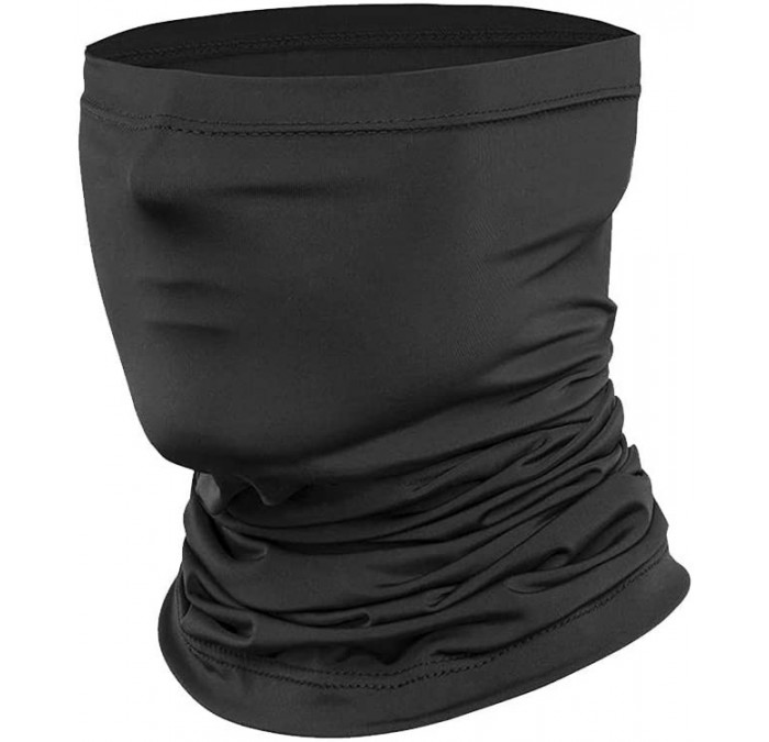 Balaclavas Bandana 50+ UV Protection- Face Cover Mask for Rave- Moto- Hiking- Cooling Neck Gaiter for Men & Women Black - CA1...