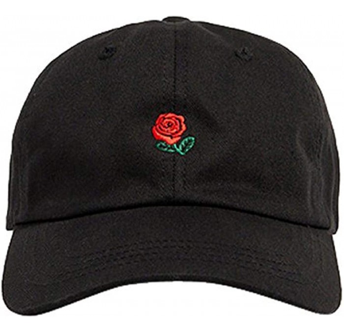 Skullies & Beanies Unisex Embroidery Baseball Cap Dad Hat Boys Girls Hip Hop Hats Sport Sun Hat - Black - CW193Y6CG93 $9.29