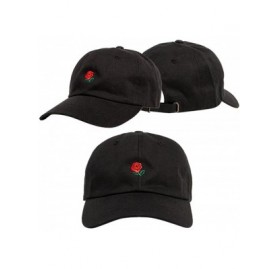 Skullies & Beanies Unisex Embroidery Baseball Cap Dad Hat Boys Girls Hip Hop Hats Sport Sun Hat - Black - CW193Y6CG93 $9.29