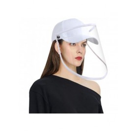 Baseball Caps Baseball Cap Women & Men- Fashion Sun Hat Removable Anti-Sunburn UV-Proof - B-white - CI197NXQHD8 $13.71