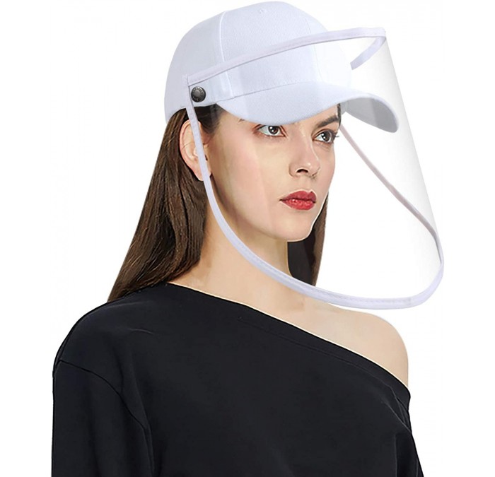 Baseball Caps Baseball Cap Women & Men- Fashion Sun Hat Removable Anti-Sunburn UV-Proof - B-white - CI197NXQHD8 $28.18