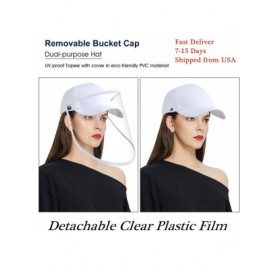 Baseball Caps Baseball Cap Women & Men- Fashion Sun Hat Removable Anti-Sunburn UV-Proof - B-white - CI197NXQHD8 $13.71