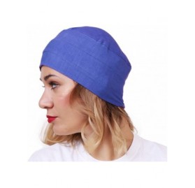 Skullies & Beanies Women's Cotton Headwears (Multicolours- Free Size) - Blue - CT186EG4SK0 $8.19