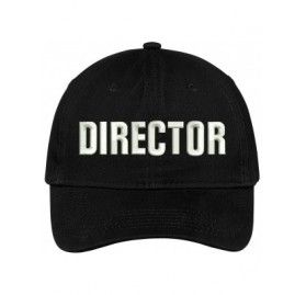Baseball Caps Director Embroidered Soft Cotton Low Profile Dad Hat Baseball Cap - Black - CA182H3QQH4 $21.10