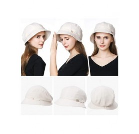 Sun Hats Packable Sun Bucket Hats for Women with String Beach SPF Protection Bonnie Gardening 55-59cm - Beige_89053 - CS18CYT...