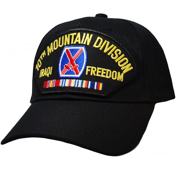 Baseball Caps 10th Mountain Division Iraqi Freedom Cap Black - CQ1283CMDS5 $42.47