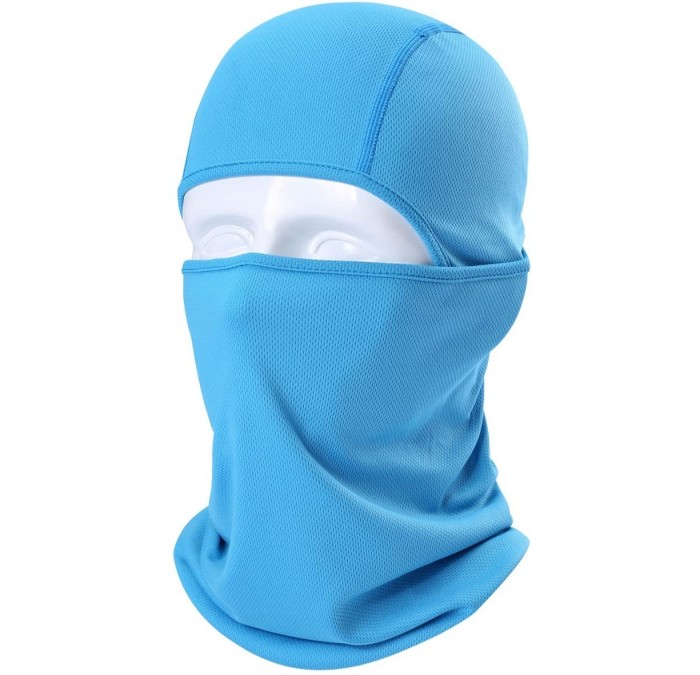 Balaclavas Balaclava UV Protection Windproof Breathable Face Mask - Cycling Hiking Mask for Men Women - 1pcs - Sky Blue - CB1...