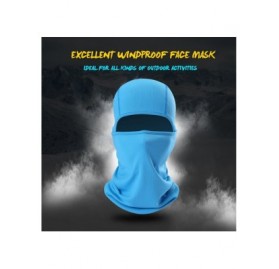 Balaclavas Balaclava UV Protection Windproof Breathable Face Mask - Cycling Hiking Mask for Men Women - 1pcs - Sky Blue - CB1...