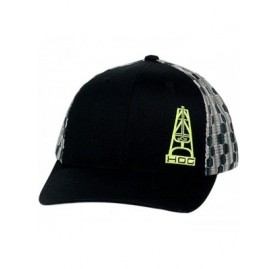 Baseball Caps Hat - 'Blow Out' Oil Gear Trucker Hat - Neon Green/Black - C212E2A5CEX $12.95