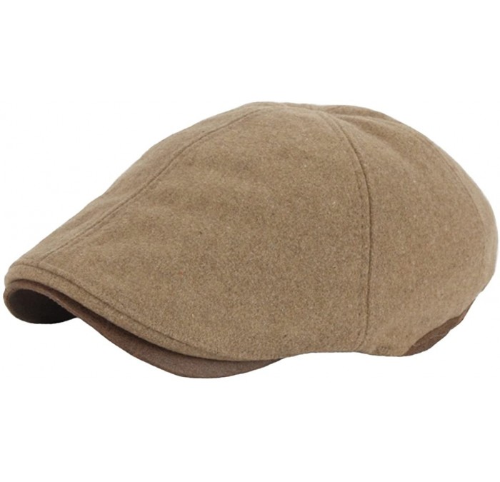 Baseball Caps Driving Wool Crack Faux Leather Style Ivy Cap Cabbie Ascot Newsboy Beret Hat - Beige - CV129DH3F2H $35.99