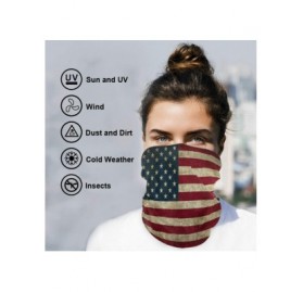 Balaclavas Anti Droplet Protection Face Mask Vintage American Flag Print Summer Bandana Neck Gaiter - Vintage American Flag -...