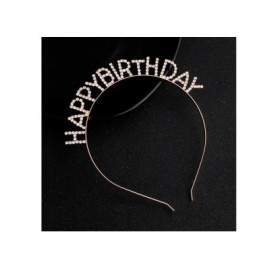 Headbands Birthday Headband Accessories Accessory - Rose Gold - CU18NMS3XK6 $10.65