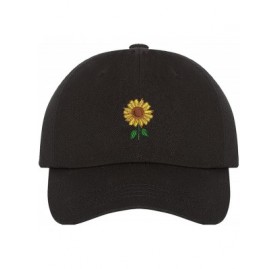 Baseball Caps Sunflower Dad Hat - Black (Sunflower Dad Hat) - CI18EY9038A $18.65