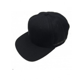 Baseball Caps 3D Embossed/Embroidery Letters Baseball Cap - Flat Visor Adjustable Snapback Hats Blank Caps - Black-01 - CA18W...