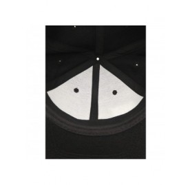 Baseball Caps 3D Embossed/Embroidery Letters Baseball Cap - Flat Visor Adjustable Snapback Hats Blank Caps - Black-01 - CA18W...
