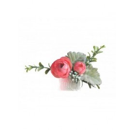 Headbands Floral Crown Green Vine Bridal Accessories Wedding Crown (Rosy-comb) - Rosy-comb - CT18RG9EMLD $24.24