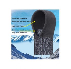 Balaclavas Balaclava Windproof Ski Face Mask Warm Fleece Ear-Flap Winter Hats Hoodie MK9 - Navy Blue-9b - CI18M4OYQH8 $17.78